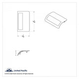 Door Pocket Light Lens for Peterbilt 2006+ 379 389 388 386 Clear UP#37070