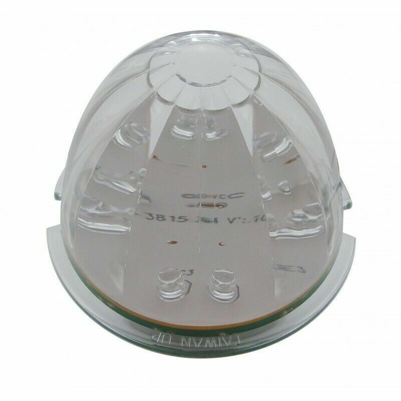UP Top of Cab Clearance Light for Peterbilt 17 Amber LEDs Clear #38153 Set of 5