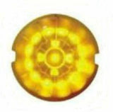 UP Top of Cab Clearance Light for Peterbilt 17 Amber LEDs Clear #38153 Set of 5