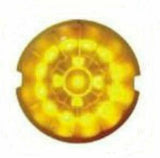 UP Top of Cab Clearance Light for Peterbilt 17 Amber LEDs Clear #38153 Set of 5
