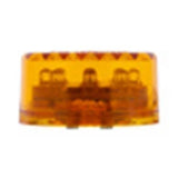 UP Led Light 2" Amber Lens 9 Amber Led's Flat Marker 1" Deep #38170 Each