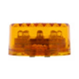 UP Led Light 2" Amber Lens 9 Amber Led's Flat Marker 1" Deep #38170 Each