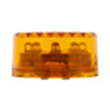 UP Led Light 2" Amber Lens 9 Amber Led's Flat Marker 1" Deep #38170 Each