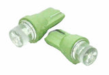 UP LED Bulb No. 194 Tube Style 1 LED Wedge Base Green #38263- 2 Pack