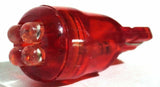 UP LED Light Bulbs #194 Replacement 4 LEDs Red Wedge Base #38276 Set of 3