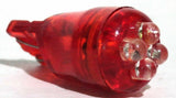 UP LED Light Bulbs #194 Replacement 4 LEDs Red Wedge Base #38276 Set of 3