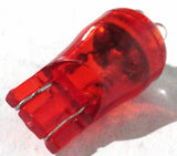 UP LED Light Bulbs #194 Replacement 4 LEDs Red Wedge Base #38276 Set of 3