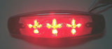UP LED Light 15 Red LEDs/Clear Lens for Peterbilt Stainless Bezel #38304 Pair