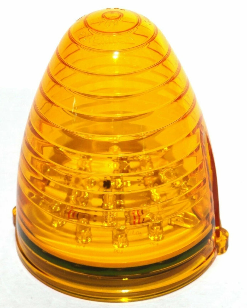 UP LED Light for Peterbilt Top of Cab 19 Amber Leds/Lens 2 Screw #38312 Set of 5