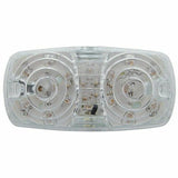 UP LED Light Tiger Eye Double Bubble 16 Red LEDs Clear Lens 4" W #38326 Each
