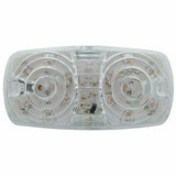 UP LED Light Tiger Eye Double Bubble 16 Red LEDs Clear Lens 4" W #38326 Each