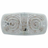 UP LED Light Tiger Eye Double Bubble 16 Red LEDs Clear Lens 4" W #38326 Each