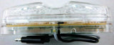 UP LED Light Tiger Eye Double Bubble 16 Red LEDs Clear Lens 4" W #38326 Each