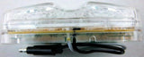 UP LED Light Tiger Eye Double Bubble 16 Red LEDs Clear Lens 4" W #38326 Each
