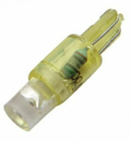 UP LED Dash Bulb No. 37/BP2 Single Amber LED Wedge Base 11/16" #38343 Pair