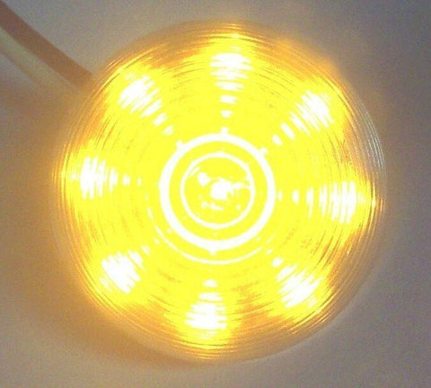 Beehive Cone Led Light 9 Amber LEDs Clear Lens 2" Base  Plastic UP#38366B Each