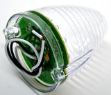 Light LED 19 amber LEDs clear lens beehive for Peterbilt top of cab lite each