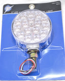Led Turn Signal 17 Clear Lens Amber/Red LEDs Chrome Stud Mount 4” UP#38720 -Pair