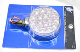 Led Turn Signal 17 Clear Lens Amber/Red LEDs Chrome Stud Mount 4” UP#38720 -Pair