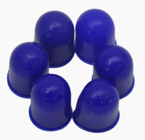 Incandescent Bulb Cover for 194 Bulb Blue Silicone Small UP#39002P Set of 6