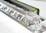 UP LED Light Strip Stop Tail Turn 19 Red LEDs Clear Lens 12" Wide #39776 Each
