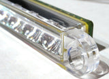 UP LED Light Strip Stop Tail Turn 19 Red LEDs Clear Lens 12" Wide #39776 Each