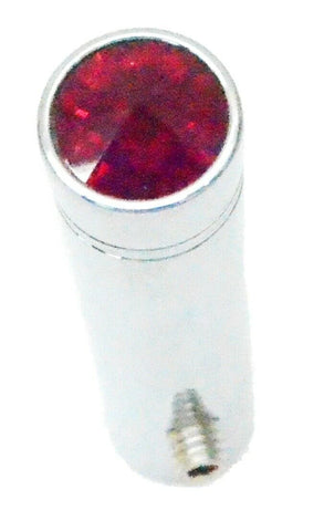 Toggle Switch Extension for Peterbilt 1-7/8 Tall Short Red Jewel Chrome UP#4010P