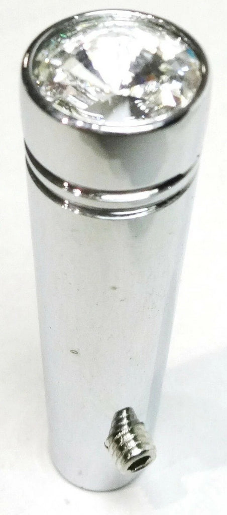 Peterbilt Toggle Switch Extensions 1-7/8" Chrome Alum Clear Jewel UP#40011P-Pair