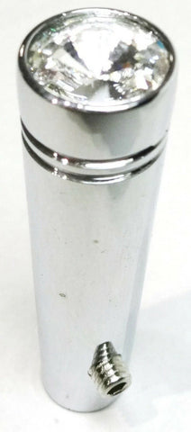 Peterbilt Toggle Switch Extensions 1-7/8" Chrome Alum Clear Jewel UP#40011P-Pair
