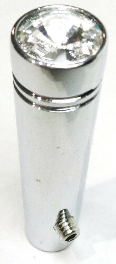 Peterbilt Toggle Switch Extensions 1-7/8" Chrome Alum Clear Jewel UP#40011P-Pair
