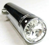 Peterbilt Toggle Switch Extensions 1-7/8" Chrome Alum Clear Jewel UP#40011P-Pair