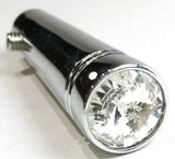 Peterbilt Toggle Switch Extensions 1-7/8" Chrome Alum Clear Jewel UP#40011P-Pair