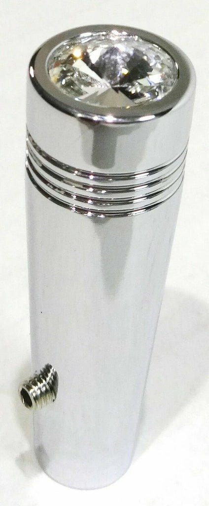 Toggle Switch Extensions for Kenworth Round Switch Clear Jewel Chrome 2-1/4 Pair