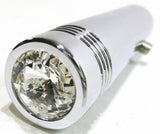 Toggle Switch Extensions for Kenworth Round Switch Clear Jewel Chrome 2-1/4 Pair