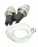 Dash Pilot Light Indicator Control 1 Blue Bulb 3/8" Hole UP#40052 PKG of 2