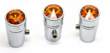 Toggle Switch Extensions for Peterbilt Amber jewel 1" chrome UP#40211-3 Per Pkg