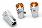 Toggle Switch Extensions for Peterbilt Amber jewel 1" chrome UP#40211-3 Per Pkg