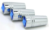 Toggle Switch Extensions for Peterbilt Blue Jewel 1" Chrome UP#40212-3 Per Pkg
