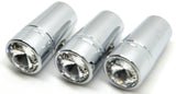 Toggle Switch Extensions for Peterbilt Clear Jewel 1" Chrome UP#40213-3 Per Pkg