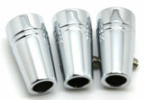 toggle switch extensions(3) mini green jewel chrome aluminum for Peterbilt