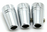 toggle switch extensions(3) mini green jewel chrome aluminum for Peterbilt