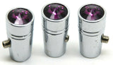 Peterbilt Toggle Switch Extensions (3 Pack) Mini Purple Jewel Chrome UP#40216