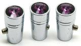 Peterbilt Toggle Switch Extensions (3 Pack) Mini Purple Jewel Chrome UP#40216