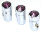 Peterbilt Toggle Switch Extensions (3 Pack) Mini Purple Jewel Chrome UP#40216