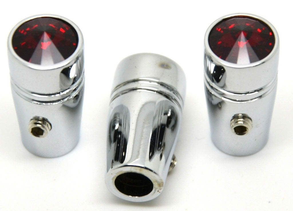 Toggle Switch Extensions for Peterbilt Red Jewel 1" Chrome UP#40217-3 Per Pkg