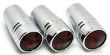 Toggle Switch Extensions for Peterbilt Red Jewel 1" Chrome UP#40217-3 Per Pkg