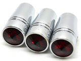 Toggle Switch Extensions for Peterbilt Red Jewel 1" Chrome UP#40217-3 Per Pkg