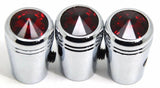 Toggle Switch Extensions for Kenworth Round Switch 1″ Red Jewel Chrome UP#40227