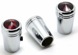 Toggle Switch Extensions for Kenworth Round Switch 1″ Red Jewel Chrome UP#40227