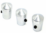 Pointed Toggle Switch Extensions for Kenworth Round Switch 1" H Chrome  UP#40229